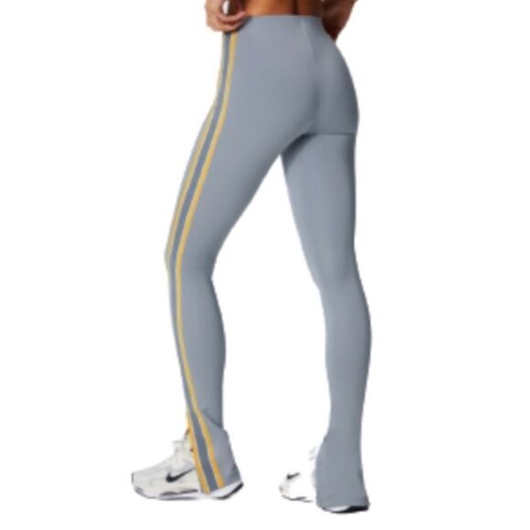 Fabletics Twisted Stripe Motion365 + Pull On Pant Gray/Yellow NEW - Picture 4 of 13